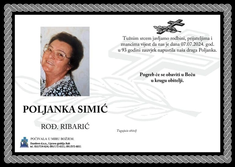 POLJANKA SIMIĆ rođ. Ribarić