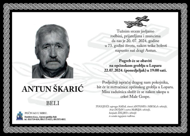 ANTUN ŠKARIĆ – Beli