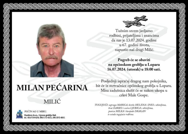 MILAN PEĆARINA – Milić