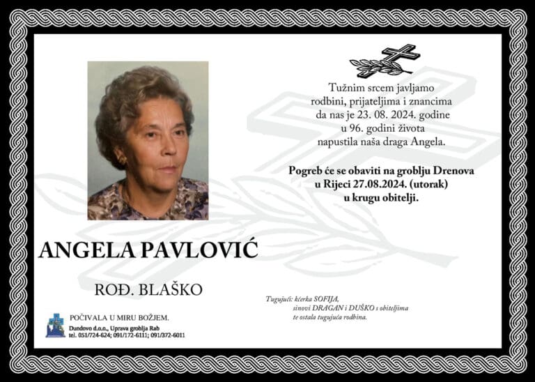 ANGELA PAVLOVIĆ rođ. Blaško