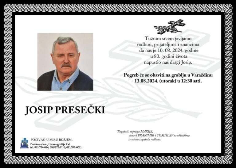 JOSIP PRESEČKI