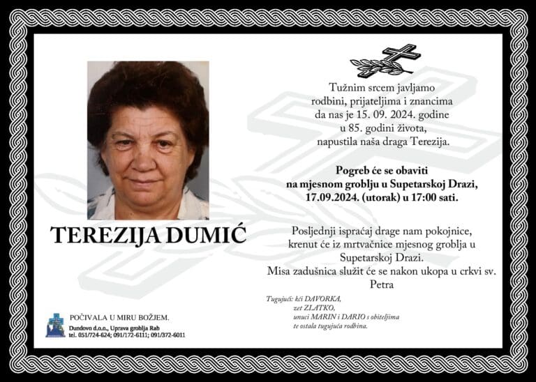TEREZIJA DUMIĆ