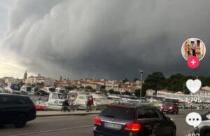 Švicarka se na Rabu našla usred nevremena i snimila TikToka videa s preko milijun pregleda