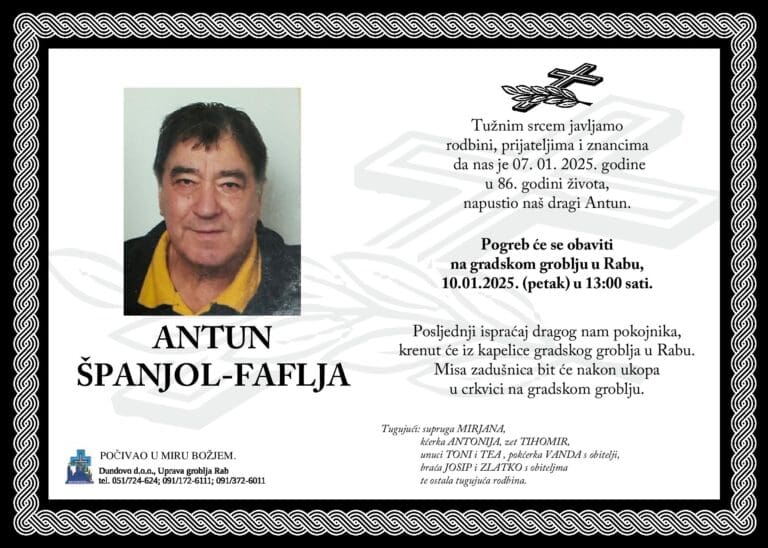 ANTUN ŠPANJOL – FAFLJA