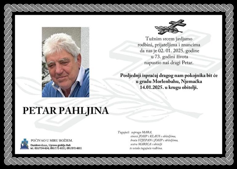 PETAR PAHLJINA