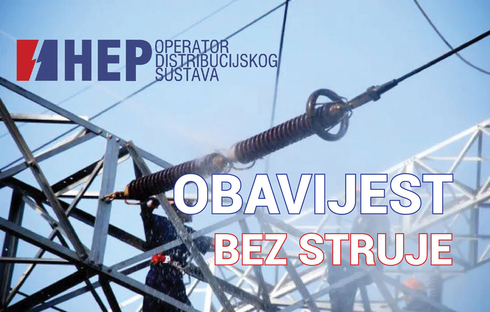 OBAVIJEST | Cijeli otok Rab bez struje u petak 17.01.2025. OBAVIJEST | Cijeli otok Rab bez struje u petak 17.01.2025.