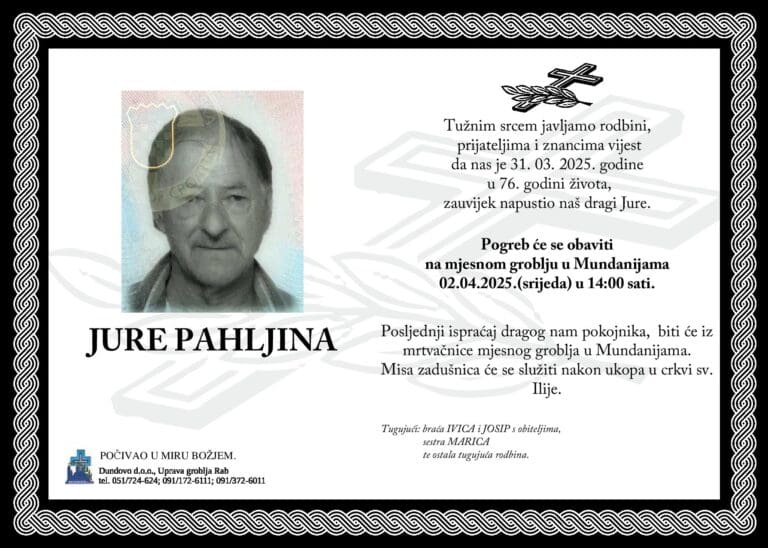 JURE PAHLJINA