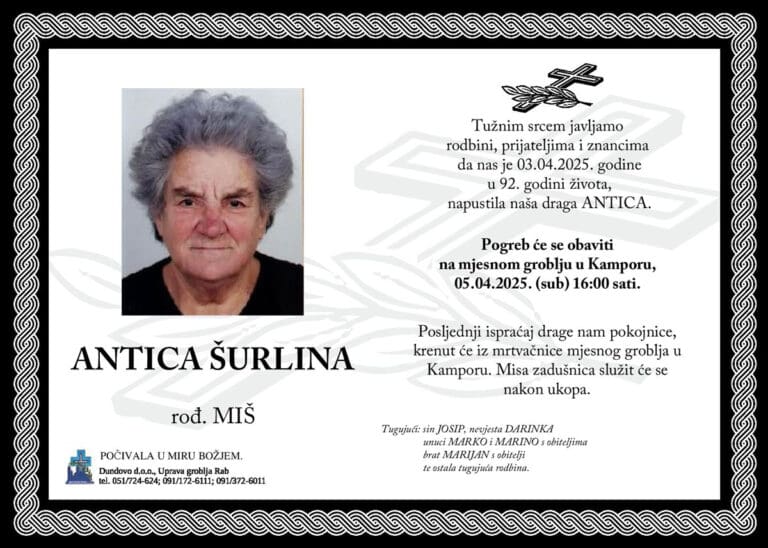 ANTICA ŠURLINA rođ. Miš