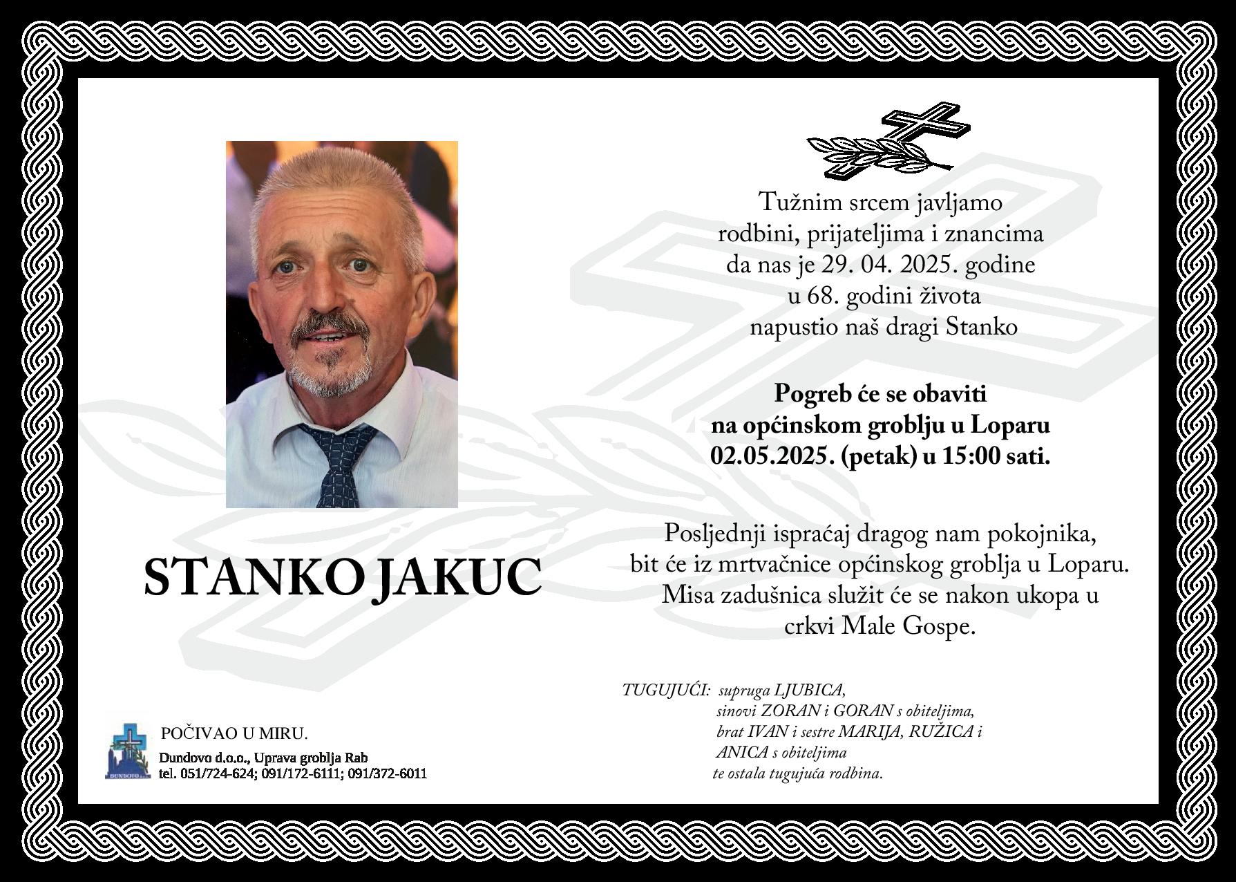 STANKO JAKUC STANKO JAKUC
