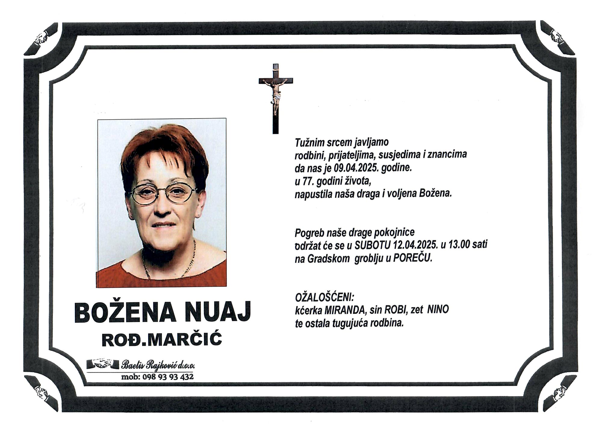 BOŽENA NUAJ rođ. Marčić BOŽENA NUAJ rođ. Marčić