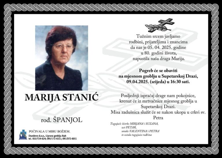 MARIJA STANIĆ rođ. Španjol