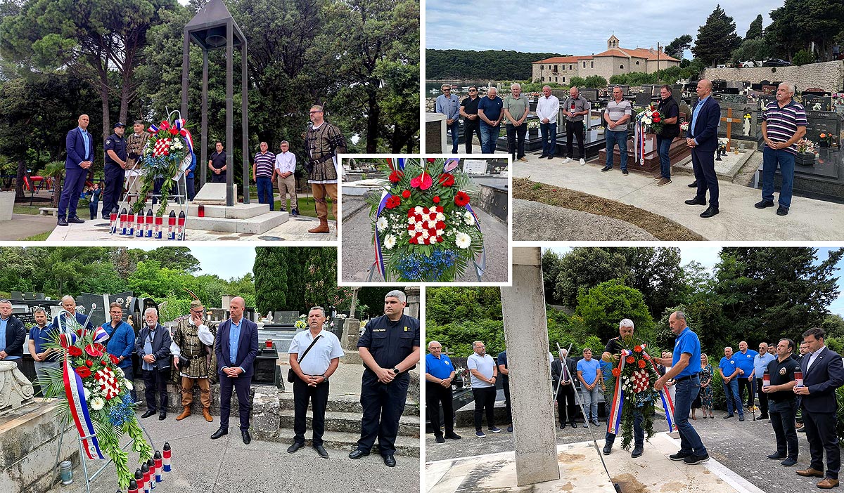 Jutarnjom misom, polaganjem vijenaca i svijeća obilježen Dan državnosti na Rabu