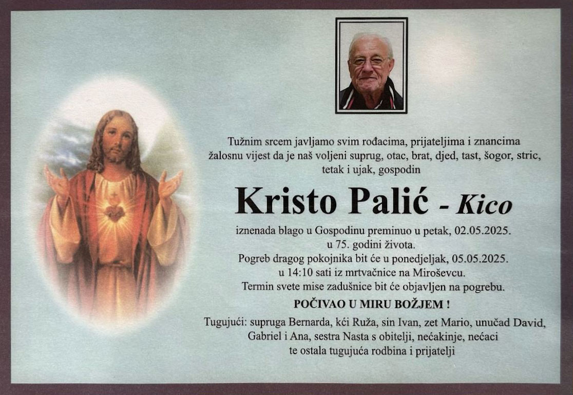 KRISTO PALIĆ – Kico KRISTO PALIĆ – Kico