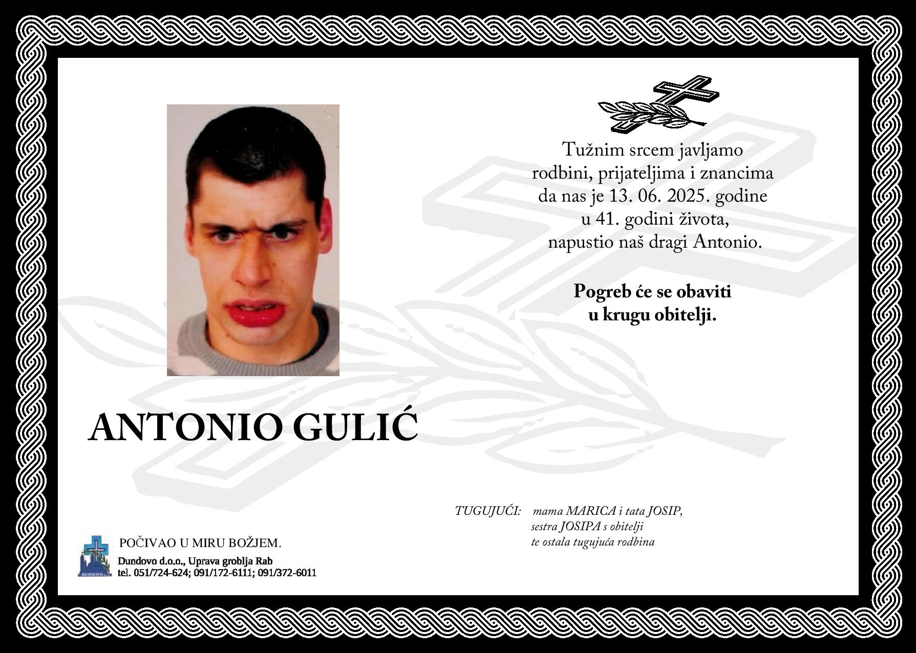 ANTONIO GULIĆ ANTONIO GULIĆ