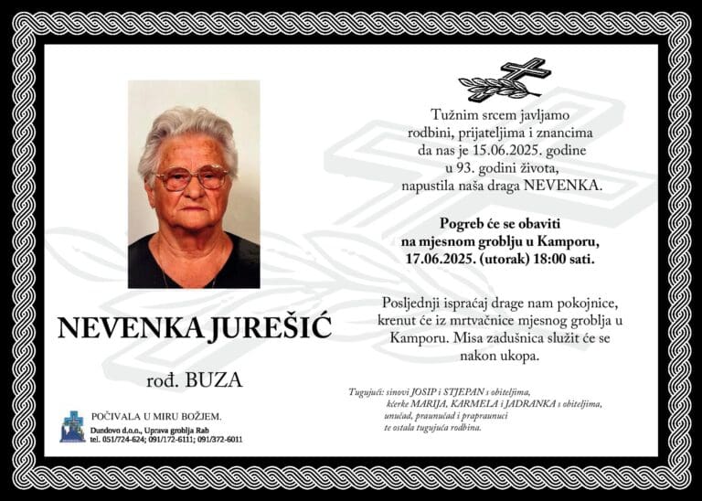 NEVENKA JUREŠIĆ rođ. Buza
