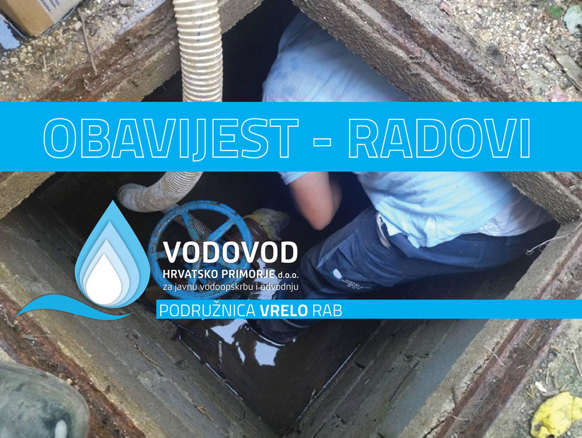 OBAVIJEST | U subotu privremeni prekid vodoopskrbe u dijelu Banjola OBAVIJEST | U subotu privremeni prekid vodoopskrbe u dijelu Banjola