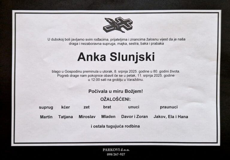 ANKA SLUNJSKI rođ. Žigo