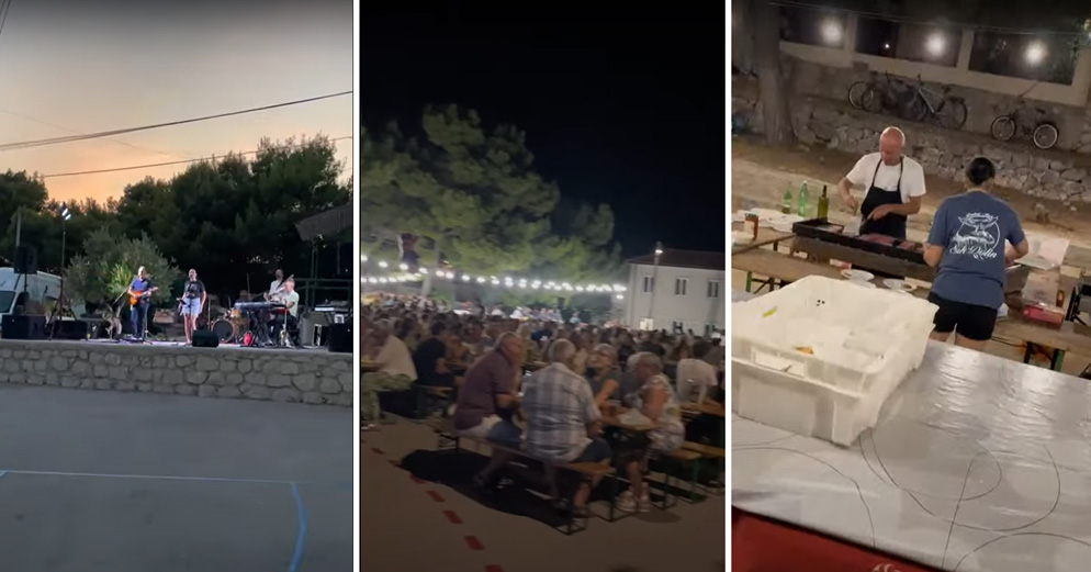 Barbat spreman za tradicionalnu ribarsku feštu uoči blagdana Vele Gospe