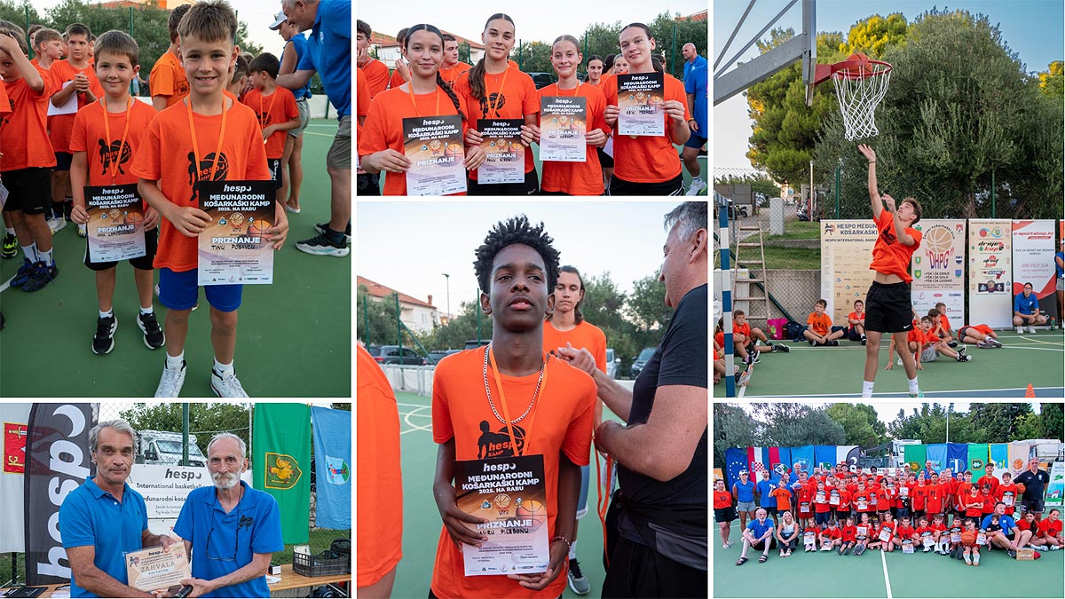 Završio jubilarni 15. međunarodni košarkaški kamp na Rabu Završio jubilarni 15. međunarodni košarkaški kamp na Rabu