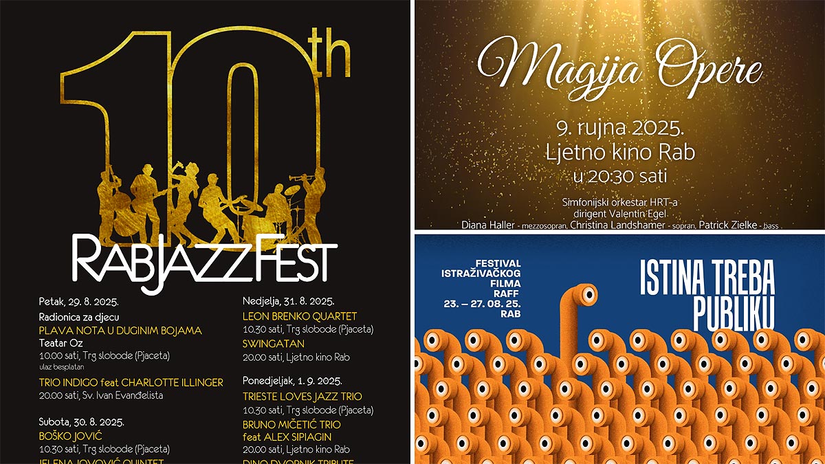 Bogat kulturni program za nadolazeće dane | Rab kao destinacija koja živi umjetnost Bogat kulturni program za nadolazeće dane | Rab kao destinacija koja živi umjetnost
