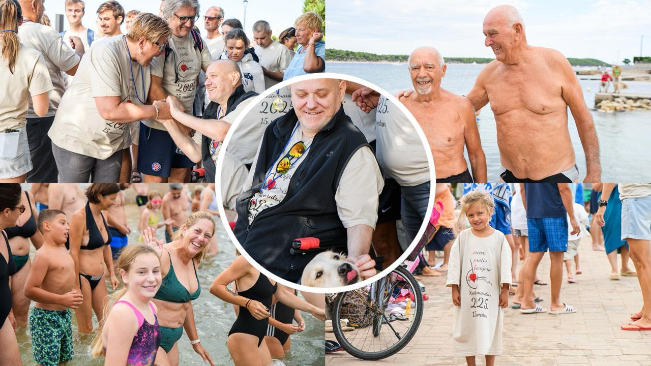 FOTO | More se ponovno zapjenilo na 15. humanitarnom plivačkom maratonu “Srcem protiv barijera”