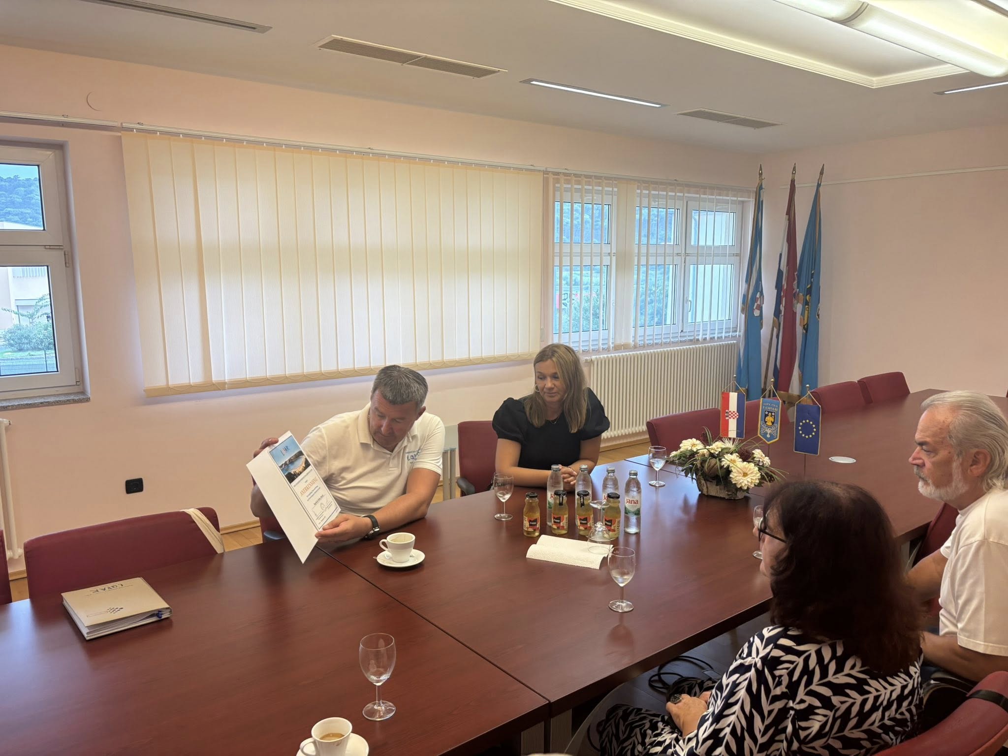 Priređen prijem za dugogodišnje goste Lopara: Ingrid i Heinz Horejs te Krešimir i Željko Lacko