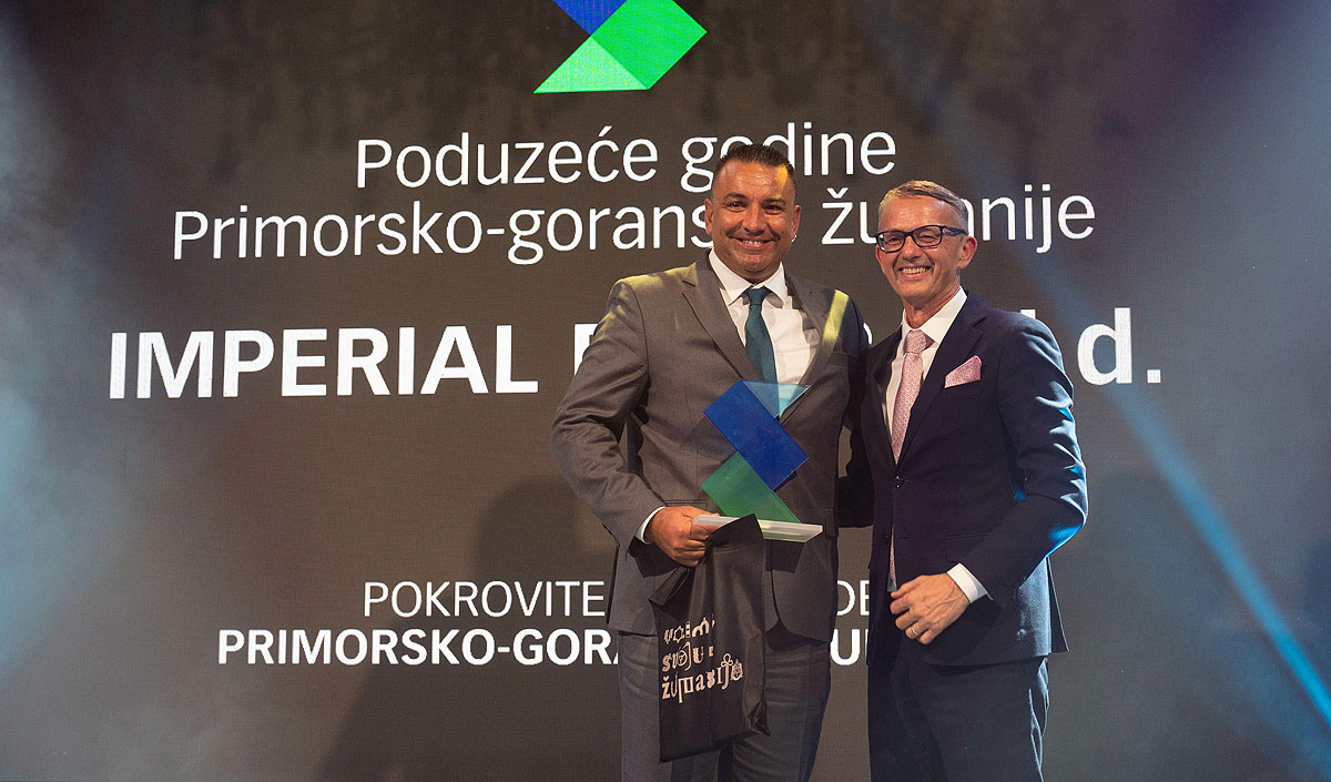 Imperial Riviera dobitnik nagrade u kategoriji “Poduzetnik godine” PGŽ-a