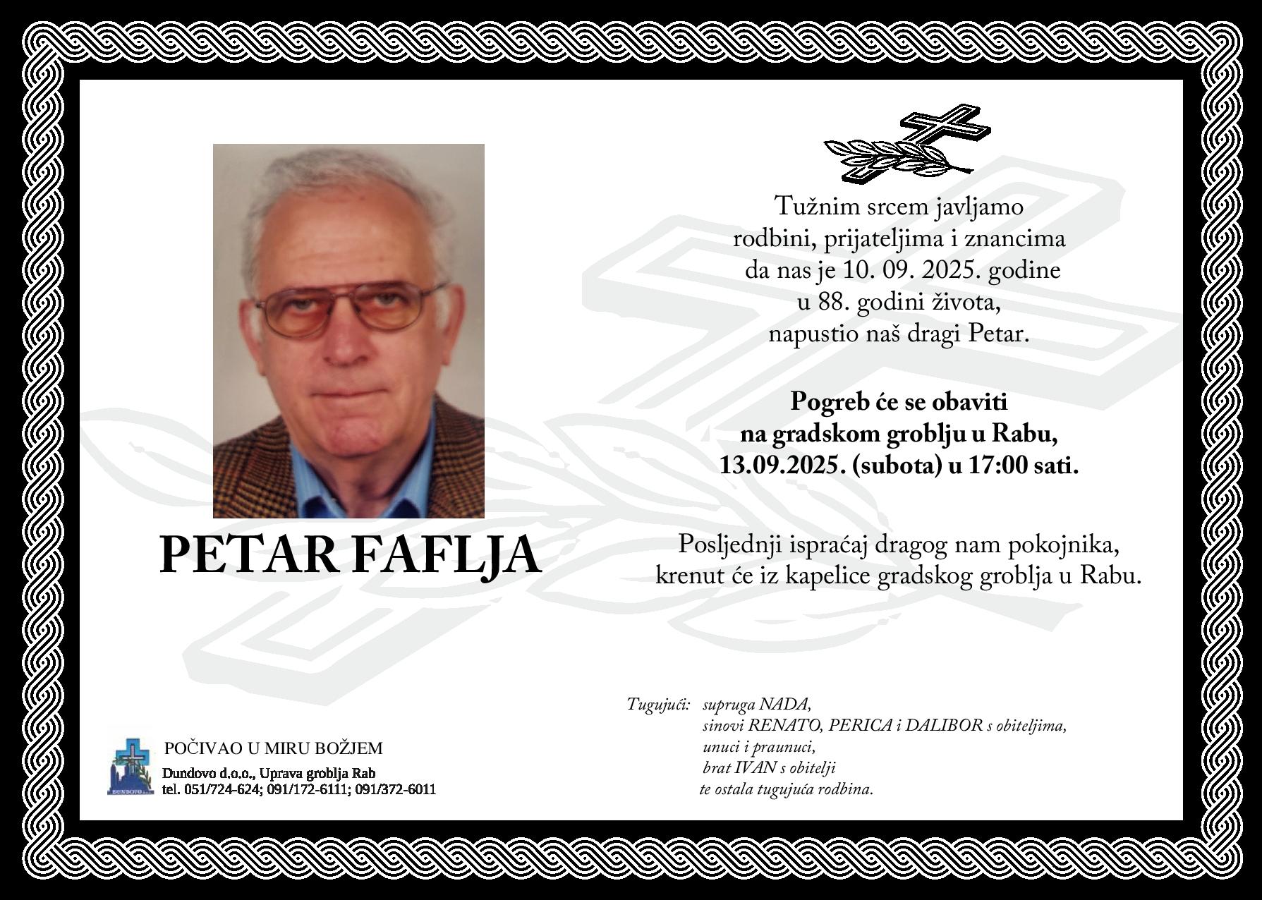 PETAR FAFLJA