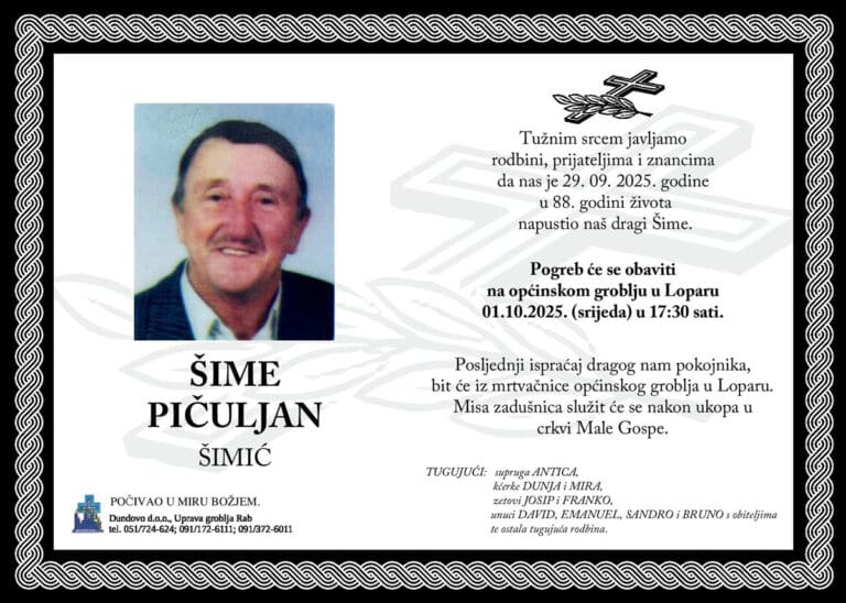 ŠIME PIČULJAN – Šimić