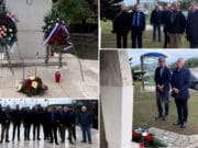 Rapske i slovenske delegacije zajednički obilježile blagdan Svih svetih na spomen – groblju Kampor