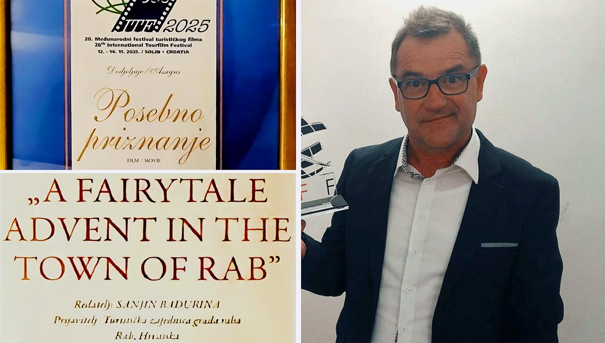 Sanjinu Badurinu i TZ Grada Raba posebno priznanje na Međunarodnom festivalu turističkog filma