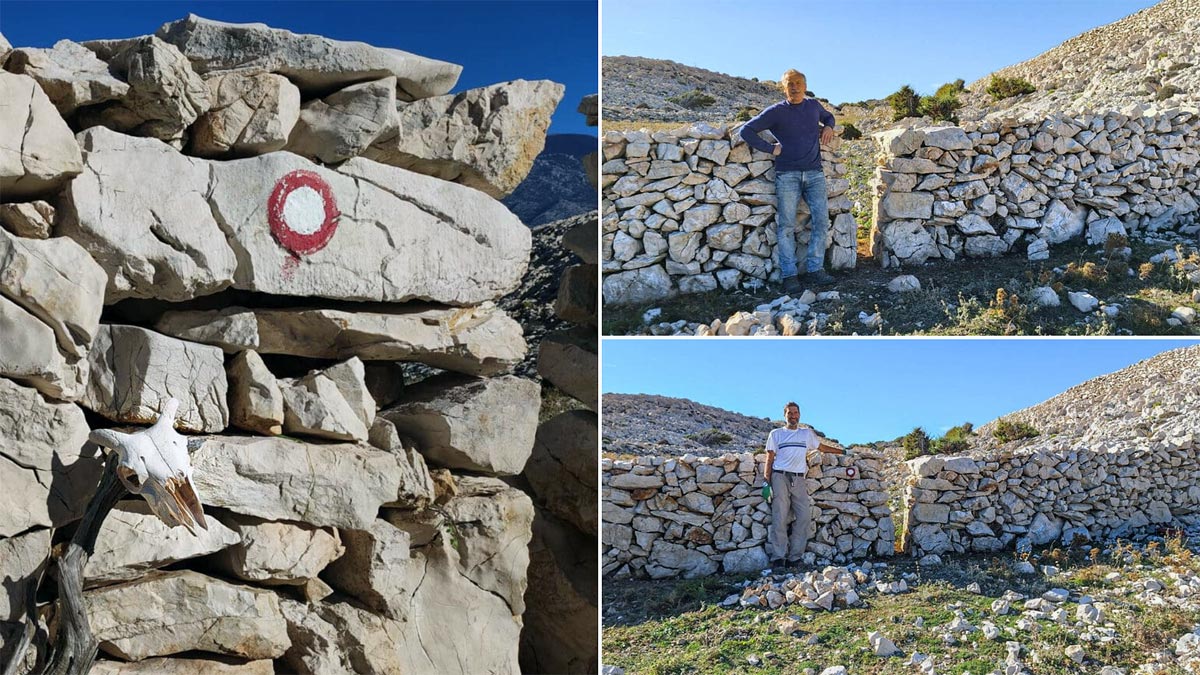 PD Kamenjak obnovilo suhozid na stazi iznad Uvale Krklant