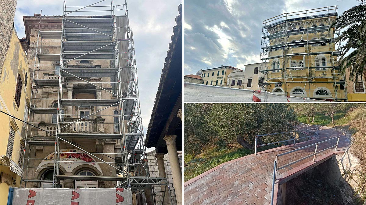 Pogledajte koji su sve radovi i na kojim objektima u tijeku na području Grada Raba