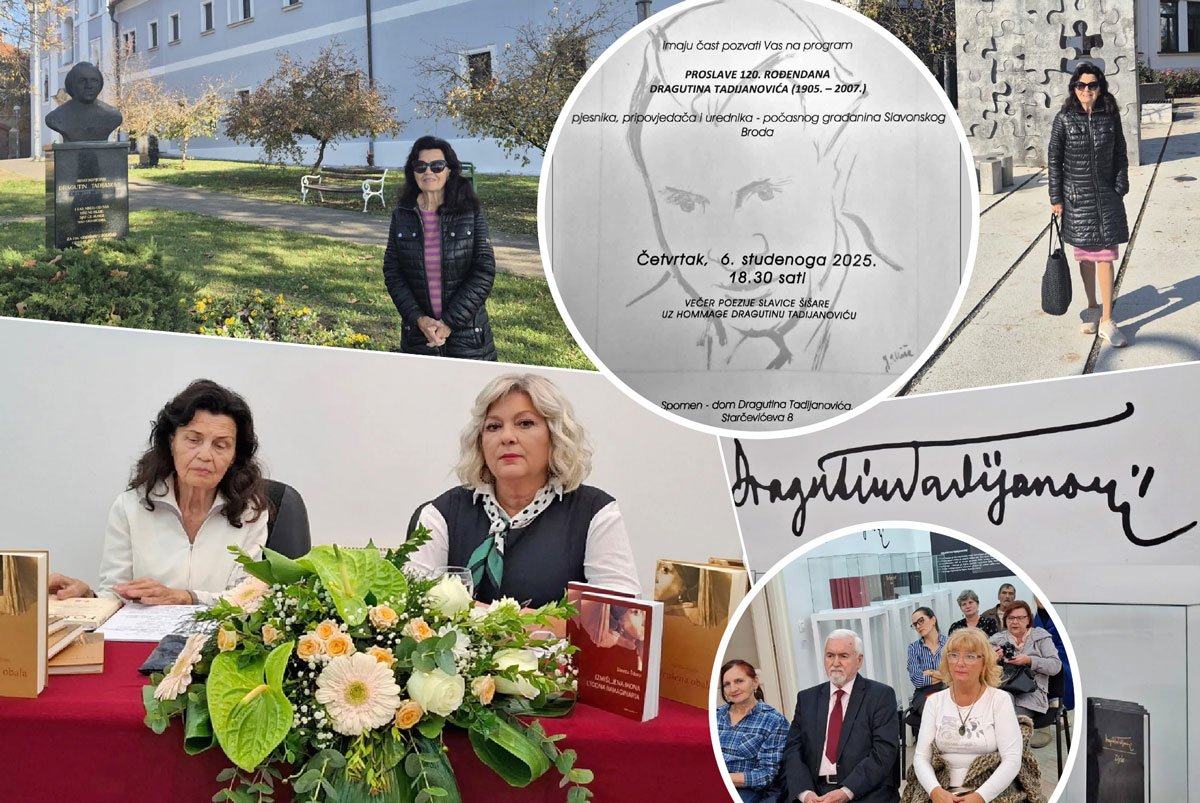 Nadahnuta večer poezije prof. Slavice Šišare na 7. Tadijinim jesenima u Slavonskom Brodu