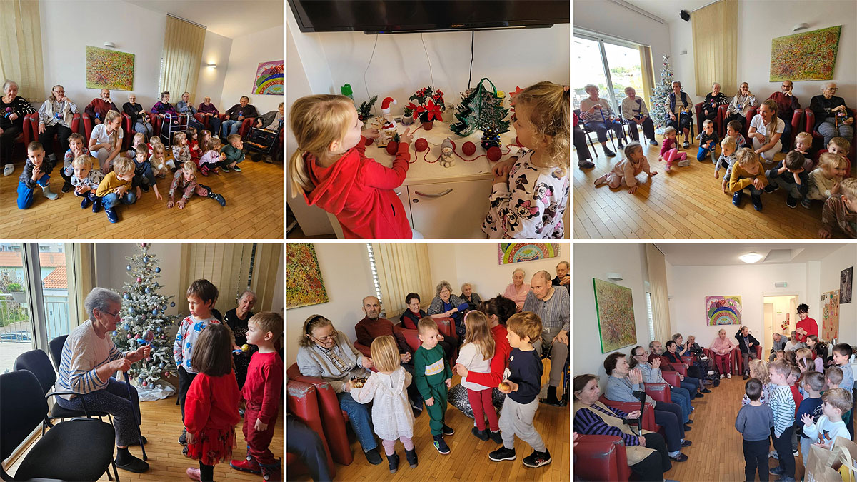 FOTO | Blagdansko druženje djece DV Pahuljica i korisnika Doma za starije osobe u Rabu