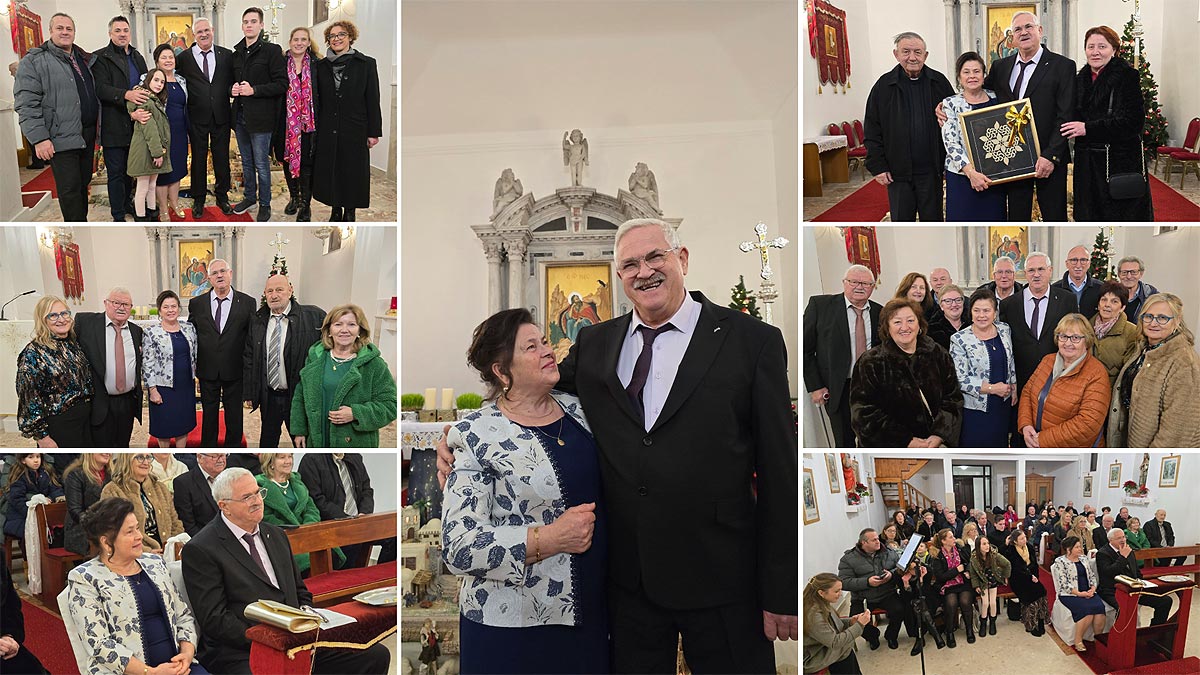 FOTO | Marija i Petar Beg obnovili bračne zavjete i proslavili 50-tu godišnjicu braka