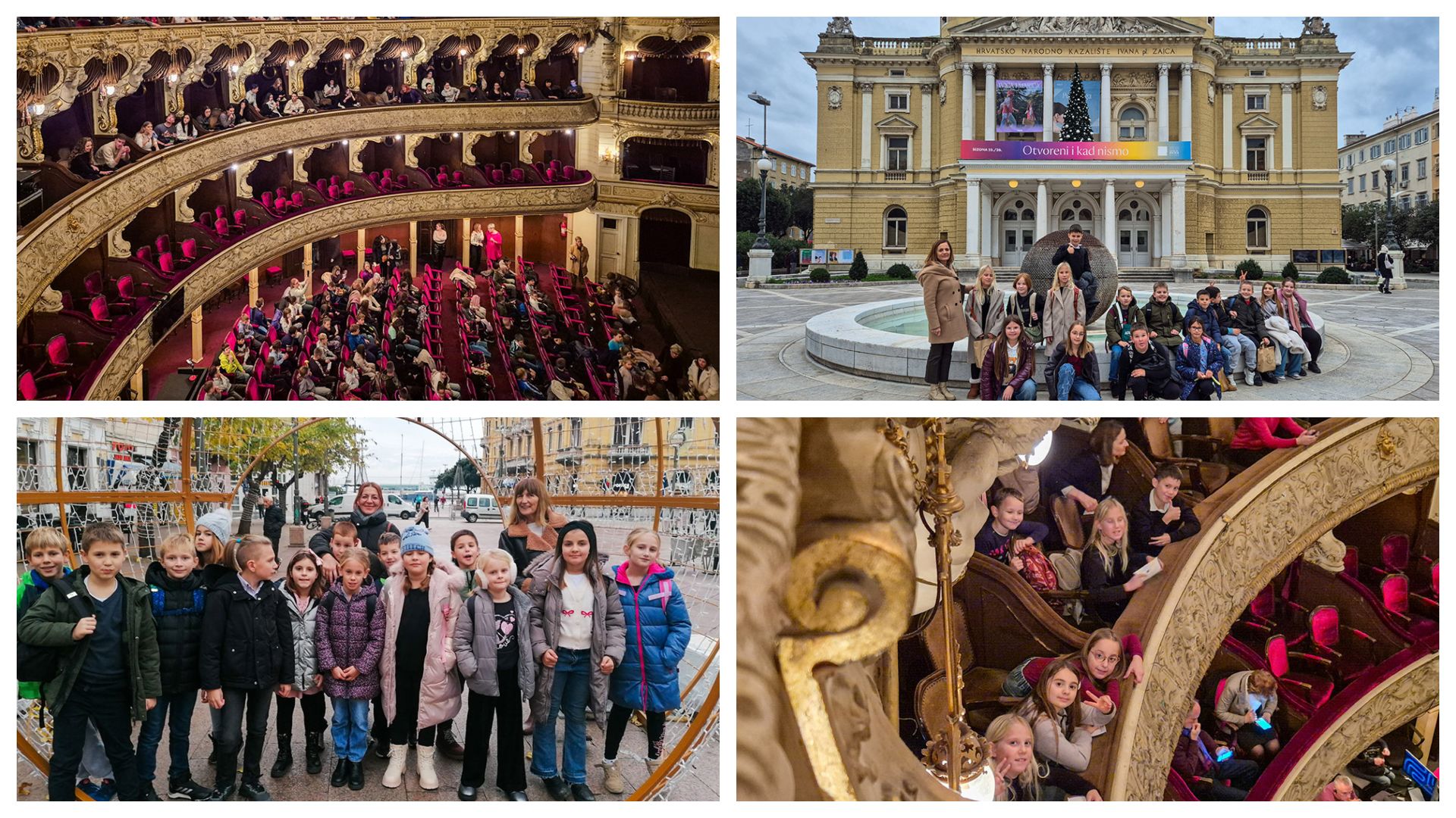 Posjet rapskih trećaša HNK Ivana pl. Zajca u Rijeci