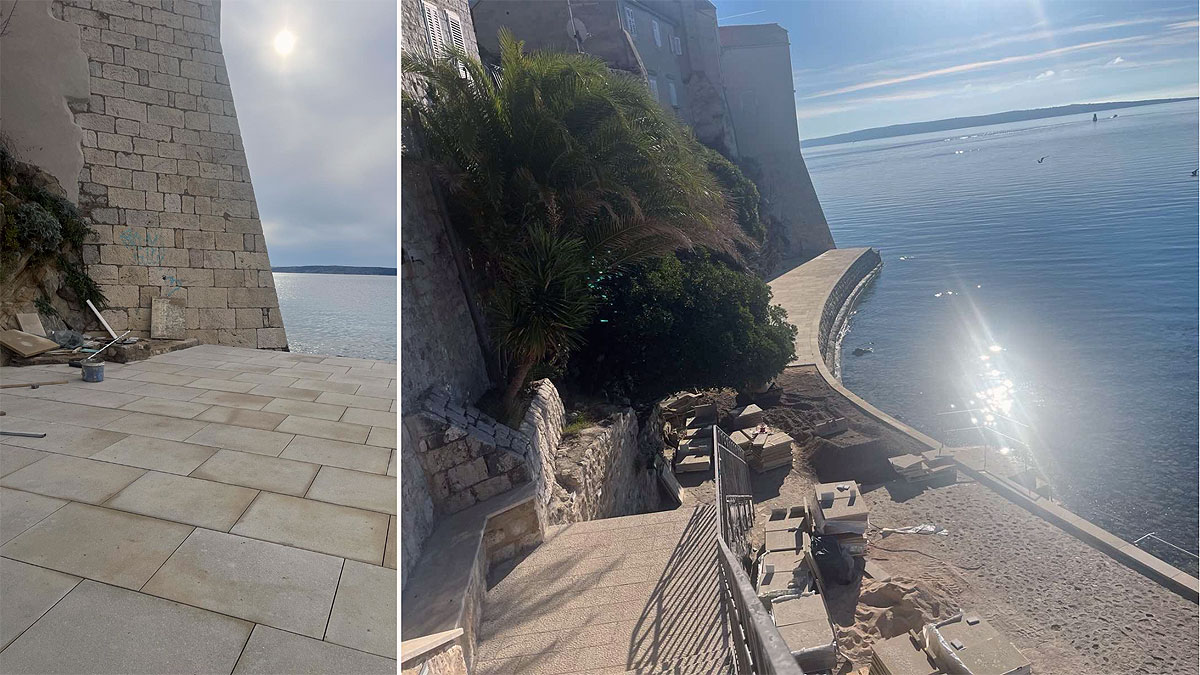 U tijeku su radovi na sanaciji partera Šetališta fra Odorika Badurine