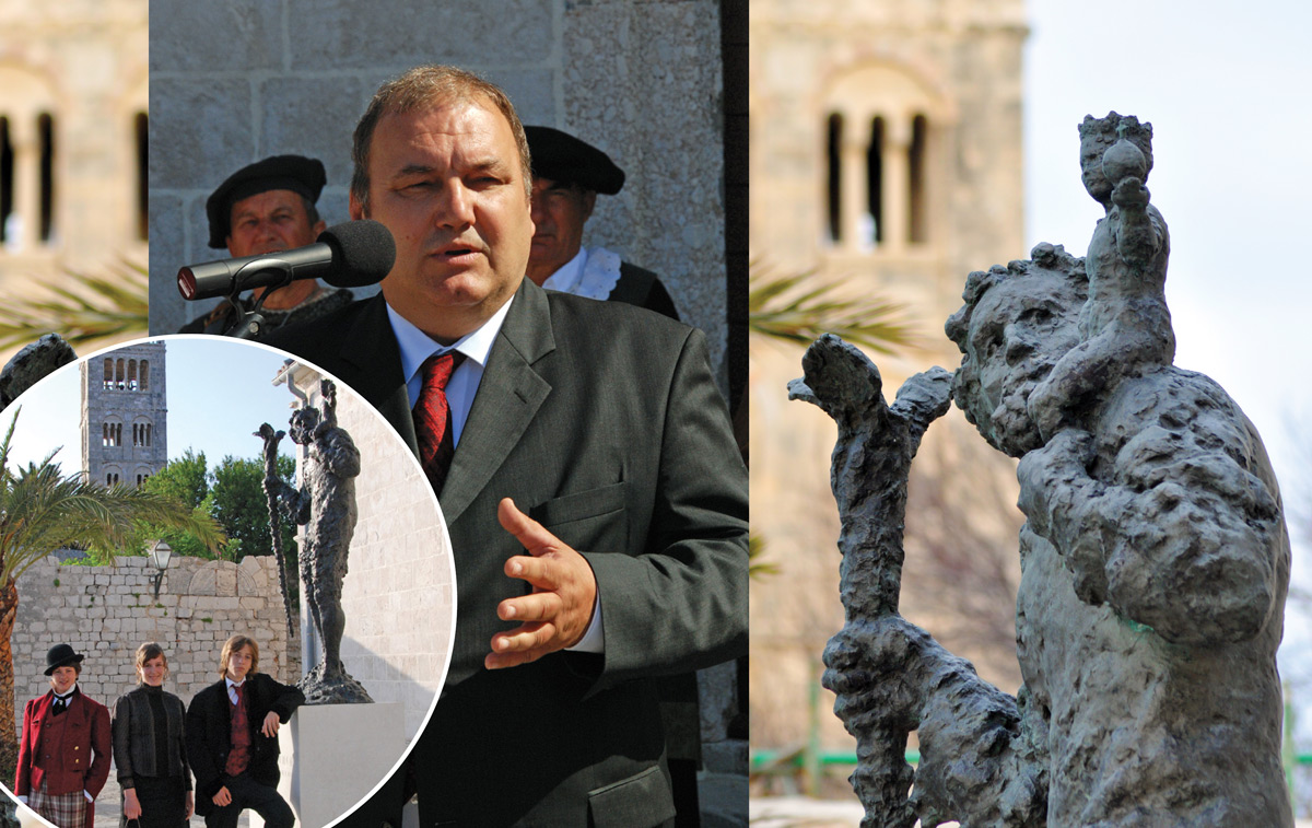 FOTOMEMORIJA | U znaku zaštite i pobjede: sjećanje na otkrivanje kipa sv. Kristofora