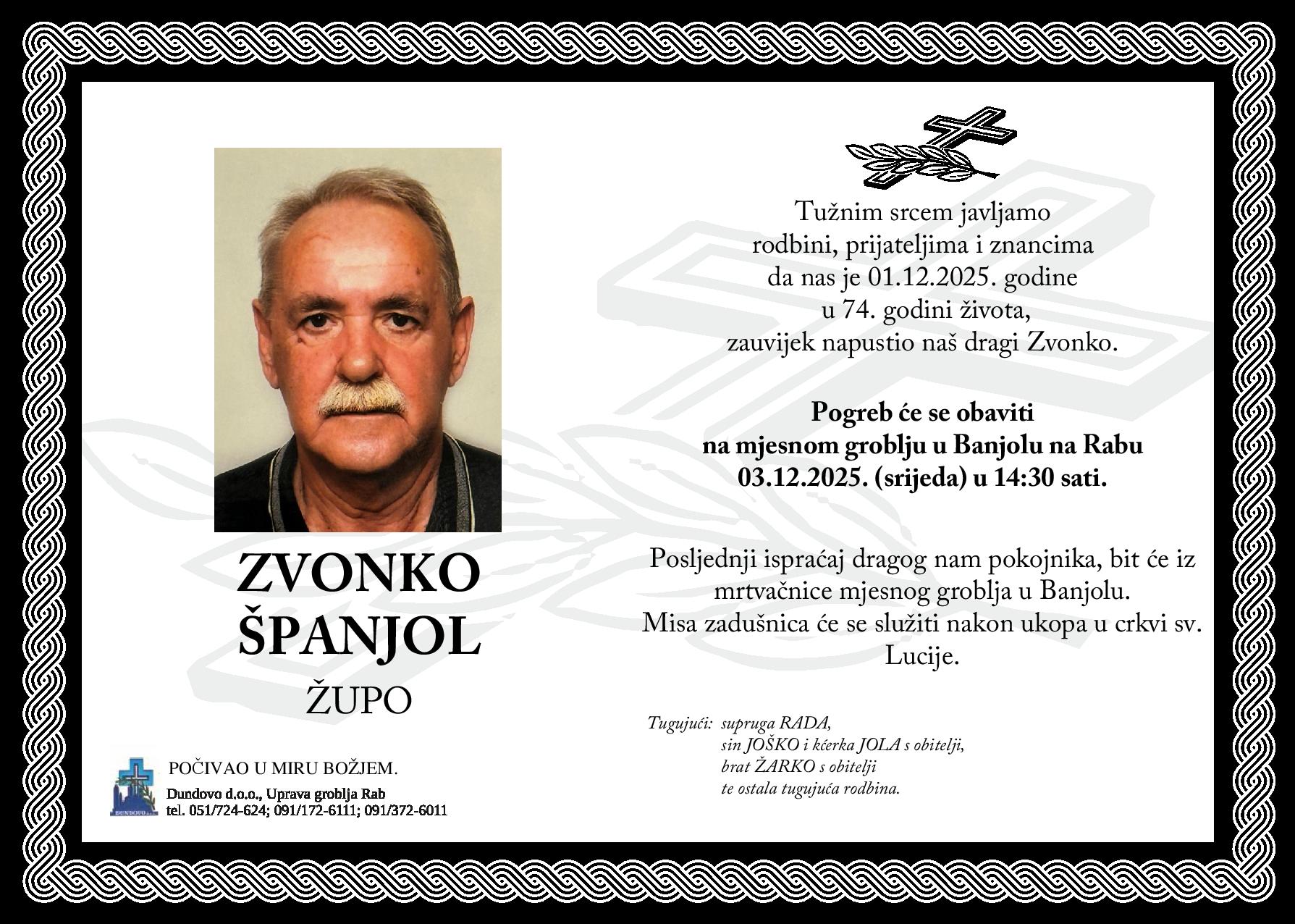 ZVONKO ŠPANJOL – Župo