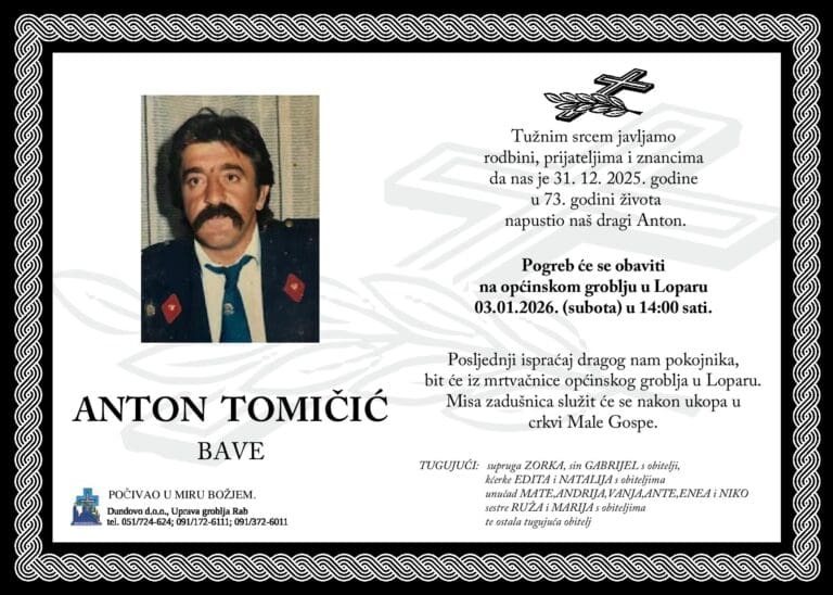 ANTON TOMIČIĆ – Bave
