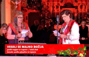 Zorica i Anica u riječkoj katedrali otpjevale loparski pučki napjev „Veseli se, Majko Božja“