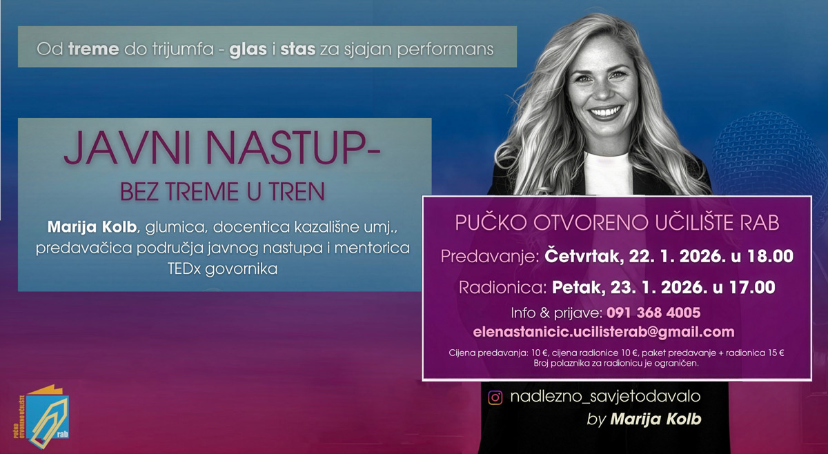 EDUKACIJA pod nazivom “Javni nastup – bez treme u tren”