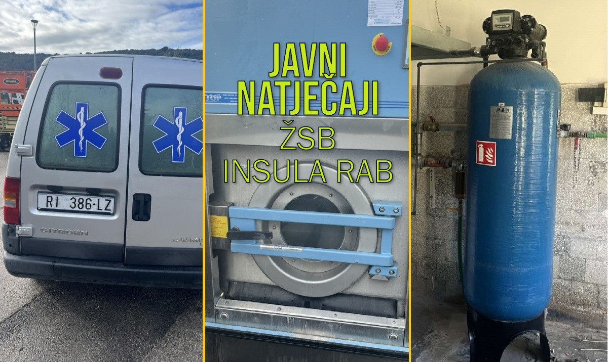 Javni natječaji Županijske specijalne bolnice Insula – prodaja opreme i vozila