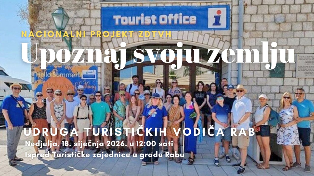 Upoznajte bogatu povijest svoga grada uz Udrugu turističkih vodiča Rab