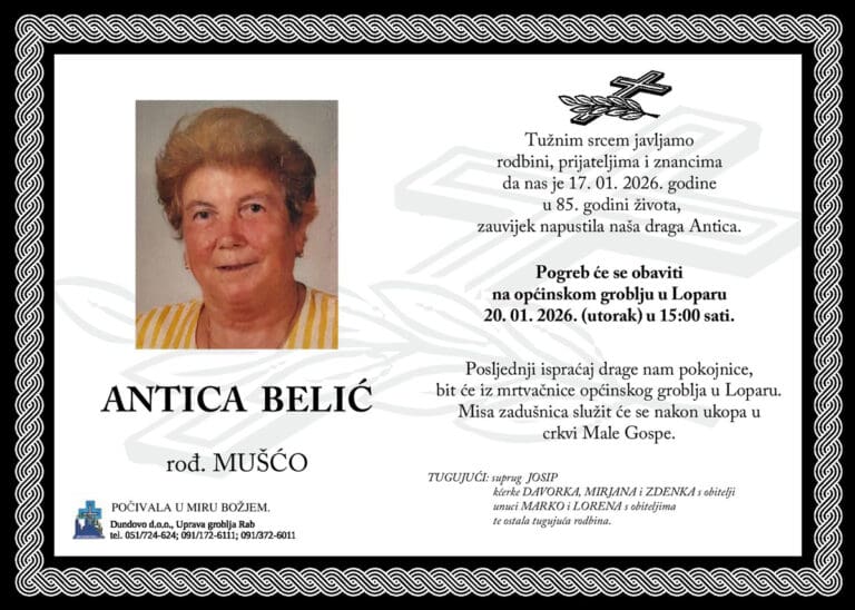 ANTICA BELIĆ rođ. Mušćo