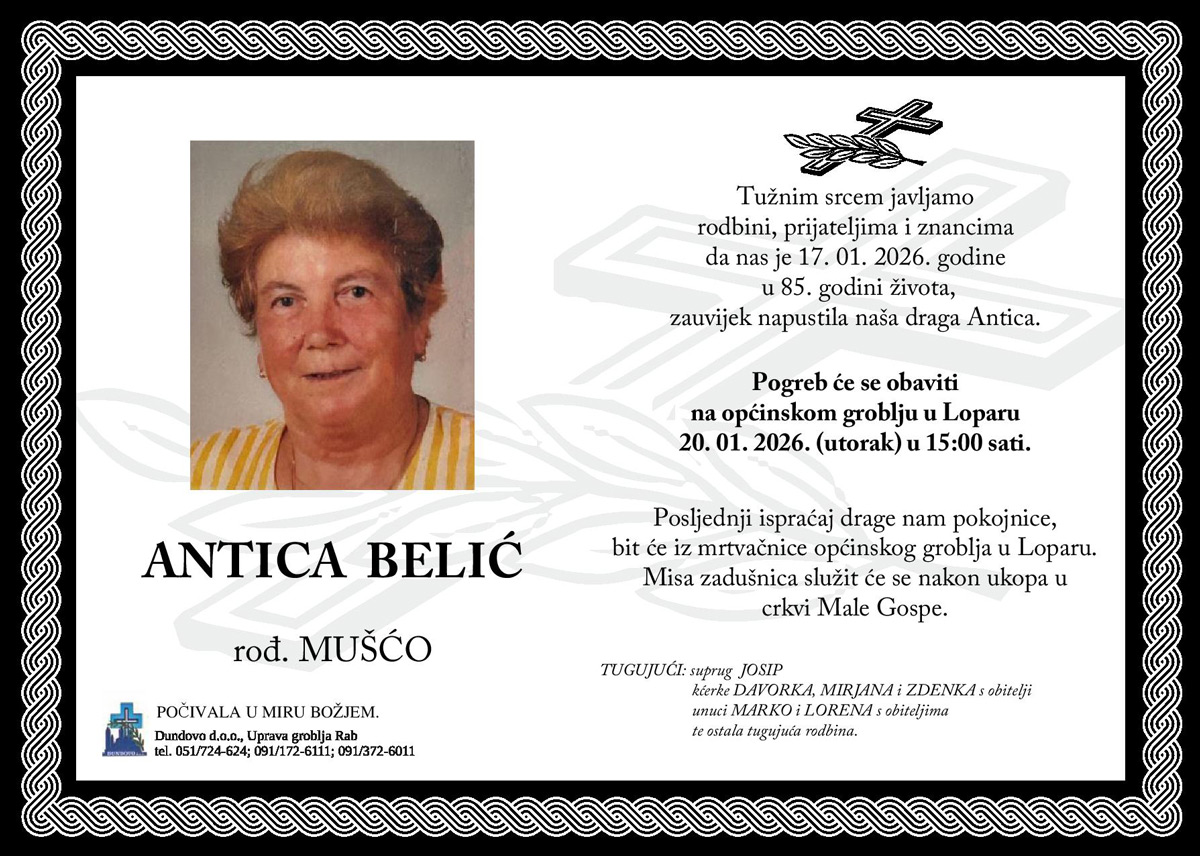 ANTICA BELIĆ rođ. Mušćo