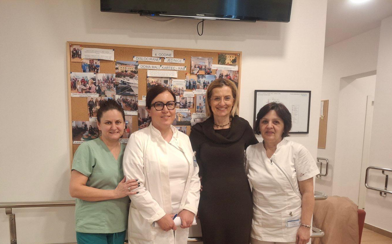 Županijska pročelnica u radnom posjetu rapskim ustanovama socijalne i zdravstvene skrbi