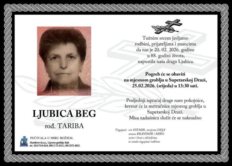 LJUBICA BEG rođ. Tariba