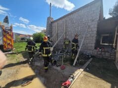 Na Rabu izvršena vježba podupiranja građevina